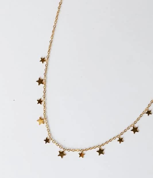 Dress Up Gold Star Charm Necklace