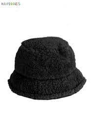 BadPiggies Women Winter Bucket Hat Adjustable Vintage Cloche Hats Warm Faux Fur Wool Outdoor Fisherman Cap (Black) - Walmart.com