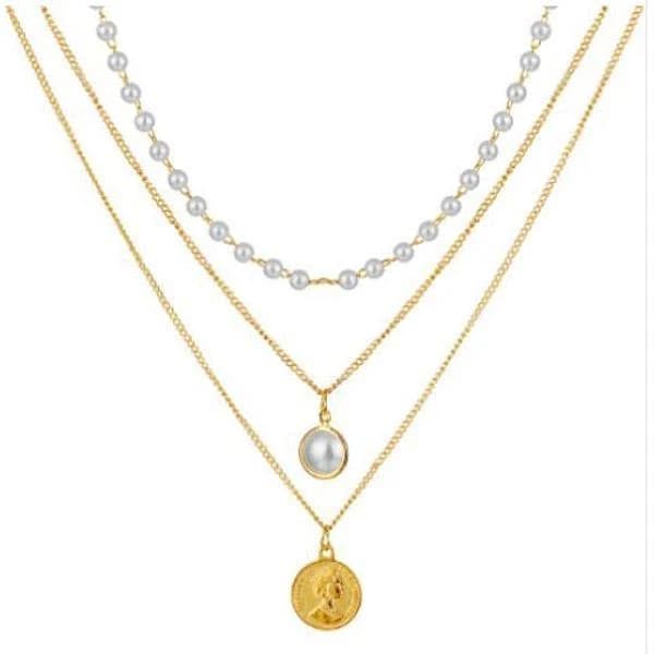 Alloy Pendant Layered Chain Necklaces for Women