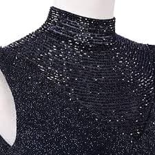Amazon.com: 2018 High Neck Mermaid Bead Long Evening Dress with Sweep Train Elegant Formal Ball Gown EV071 Navy Blue Custom Size : Clothing, Shoes & Jewelry