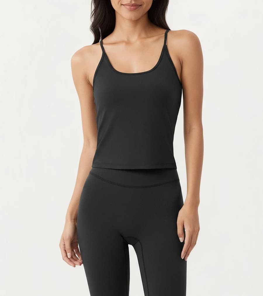 Anna-Kaci Active Women's Minimalist Spaghetti Strap Cami Top