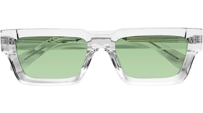 Clear Thick Designer Rectangle Tinted Sunglasses Sunwear Lenses