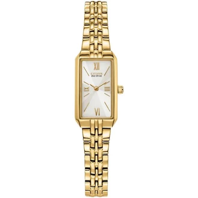 Citizen Women's Eco-Drive Rectangular Stainless Steel Watch