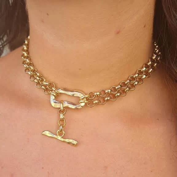 Women's Chunky Chain Choker Necklace