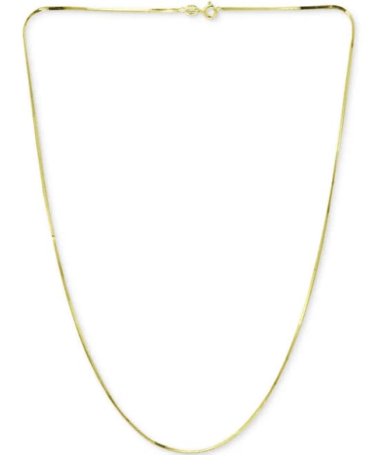 Giani Bernini Women's Square Snake Link Chain Necklace in 18k Gold-Plated