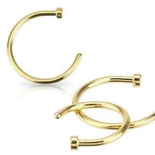 Gold Nose Hoop