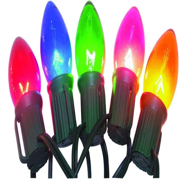 Celebrations Incandescent C7 Multicolored 25 Ct String Christmas Lights