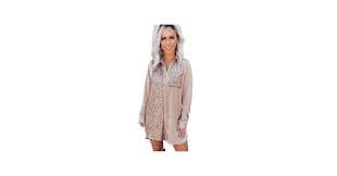 Irsutey Women Sequin Button Down Dress Shirt V Neck Lapel Long Sleeve Party Sparkle Sequin Shirts Fashion Tunic Top (Black,Small,Female,Adult,US,Alpha,Small,Regular,Regular) at Amazon Women's Clothing store