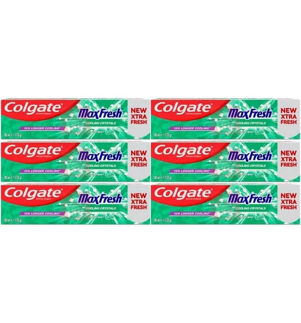 Colgate Toothpaste Max Fresh Clean Mint Green Gel Toothpaste with Cooling Crystals