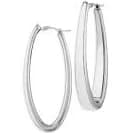 Bloomingdale's Fine Collection Sterling Silver Oval Hoop Earrings