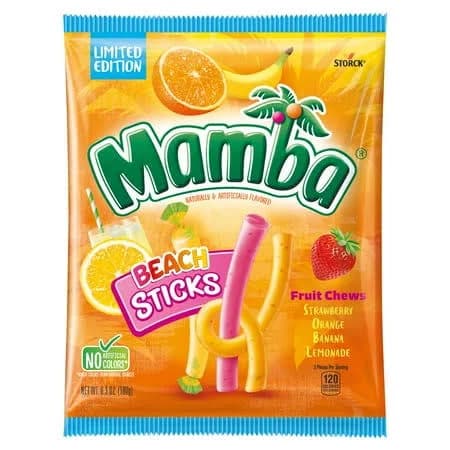 Mamba Beach Sticks Fruit Chews Bag