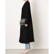 Italico ITALICO LUGIVA Raccoon Fur Long Knit Coat