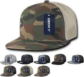 Decky 1055 Camo Mesh Snapback Trucker Hat