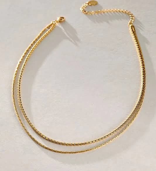 Free People Brenda Grands Double Layer Choker