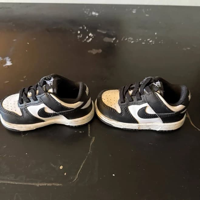 Nike Dunk Low Td Retro Panda White Black Toddler