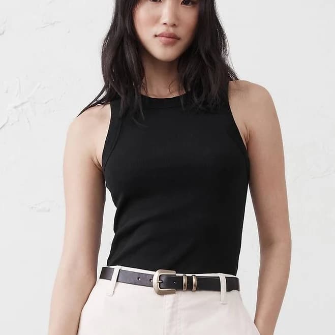 Women's Ribbed Racer Tank