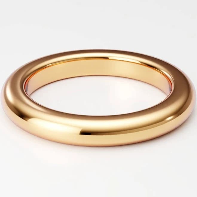 3mm ULTRA THICK Gold Ring Band 10K 14K 18K Solid Yellow