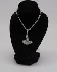 Thor Hammer Pendant ~ Chain ~ Silver ~ Loki ~ Asgard ~ Odin ~ Fantasy ~ Middle Ages ~ Mjölnir ~ Mjolnir ~ Pagan ~ Viking