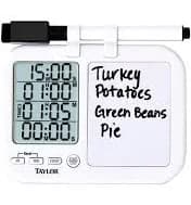 Taylor Digital Plastic Timer with Whiteboard Case of 36