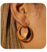 Amazon.com: Risamil 14K Gold Plated Chunky Earrings Set, Gold Hoops Earrings for Women Trendy Earring Set Hoop Earrings Large Stud Earrings for Women Jewelry Gift: Clothing, Shoes & Jewelry