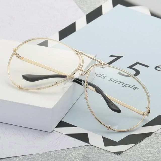Oversized Aviator Sunglasses