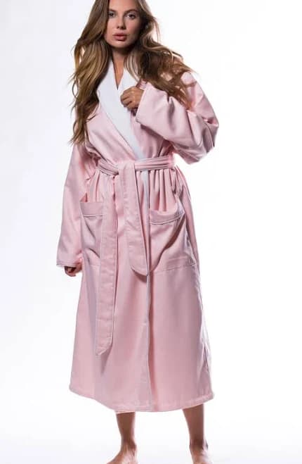 Women's Plush Lined Shawl Bathrobe