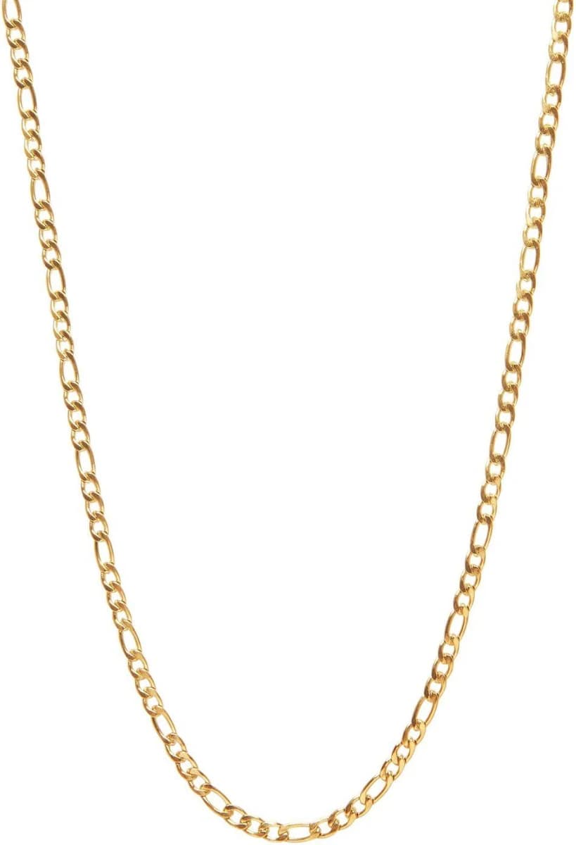 Nialaya Men's Gold Figaro Chain in mm