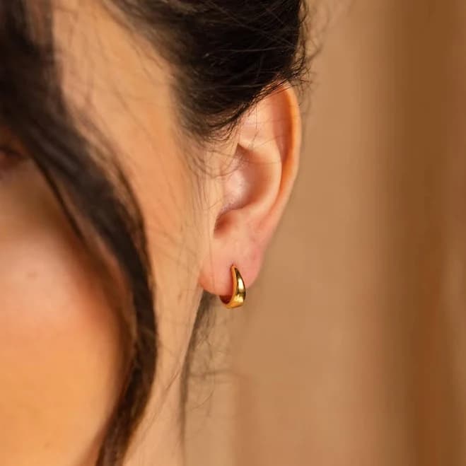 Dainty Huggie Hoop Earrings