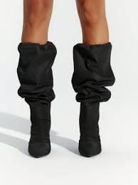 Nylon Bungee Cord Boots | Naked Wardrobe
