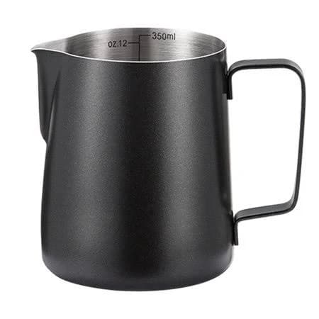 Stainless Steel Milk Frothing Pitcher Barista Coffee Jug with Measurement Marks And Precision Spout for Latte Art And Cappuccino Making at Home