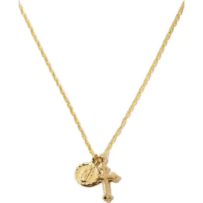 Child of Wild Women's Hail Mary Dainty Pendant Necklace
