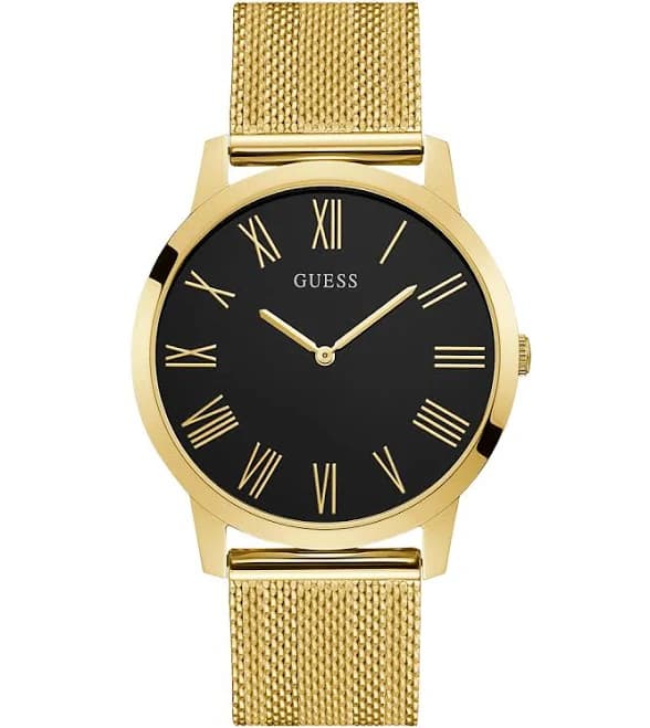 GUESS Men's Quartz Stainless Steel Mesh Watch