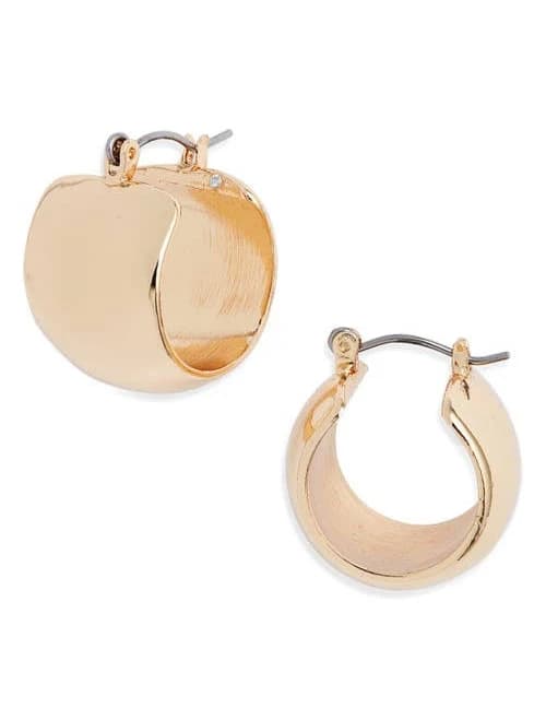 Nordstrom Wide Huggie Hoop Earrings