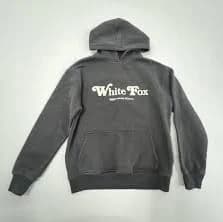White Fox Women's Faded Black Twin Flame Graphic Puff Print Hoodie Size XS/S