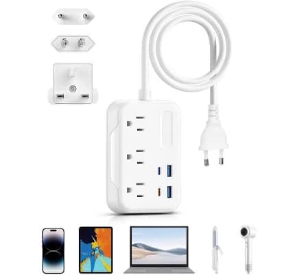 BESTEK European Travel Plug Adapter