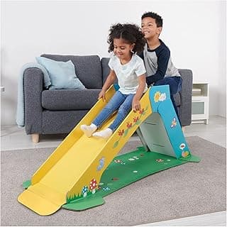 Toddler Playground Indoor Slide for Kids – Durable Eco-Friendly Foldaway Cardboard Slide (Sunny)
