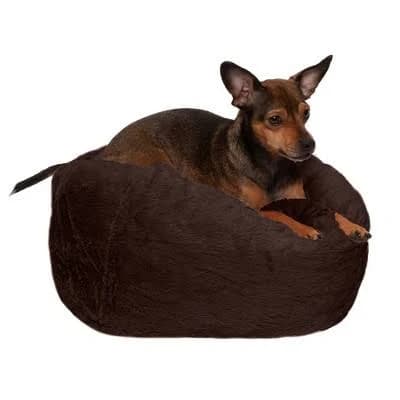FurHaven Round Plush Ball Dog Bed