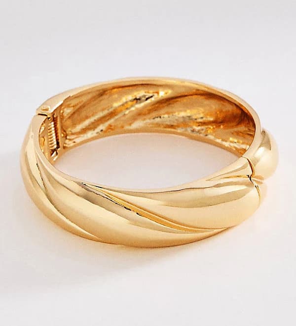 Anthropologie Textured Mod Bangle Bracelet