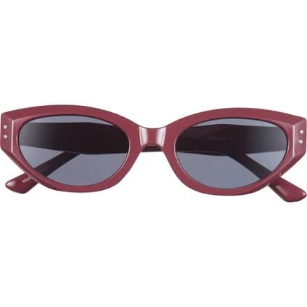 BP. 50mm Oval Sunglasses in Burgundy at Nordstrom