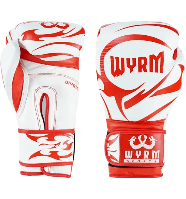 Canelo Red/White Genuine Leather Boxing Gloves