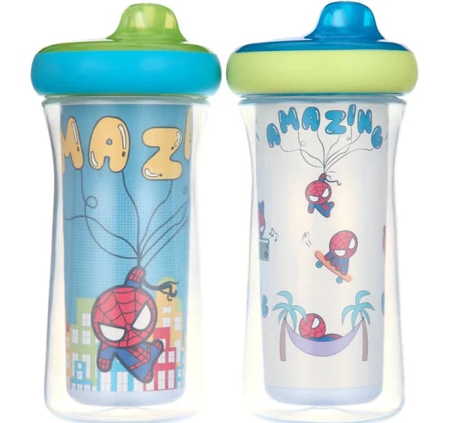 Marvel Insulated Sippy Cups 9 Ounces 2 Pack