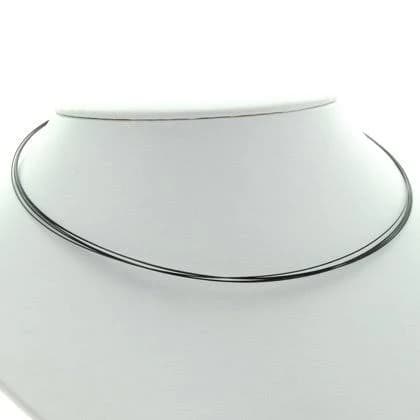 Multi Strand Cable Choker with Push Clasp