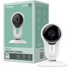 Merkury Smart Indoor Camera, 1080p HD Camera for Home Security with Two-Way Audio, Motion Detection, and Night Vision