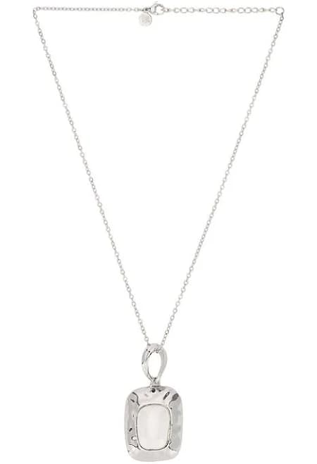 Petit Moments Women's Minimalist Zinc and Resin Pearl Pendant Necklace