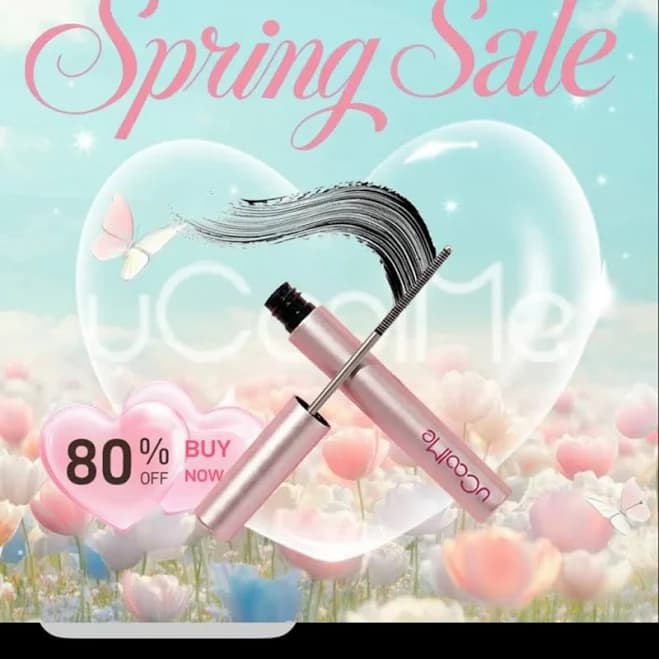 Earth’s Nectar UCoolMe Lengthening And Curling Mascara 3D Eyelash Iron Magic Wand Mascara Black - New Beauty