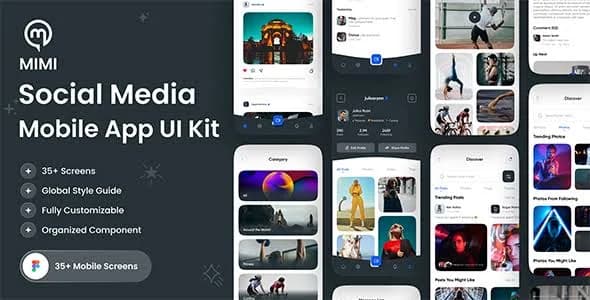 MIMI - Social Media App UI Kit