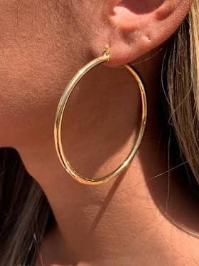 18K Gold Filled Minimalist Hoop Earrings