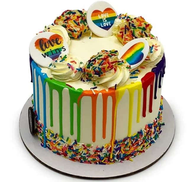 Pride Cake Rainbow Drip Cake