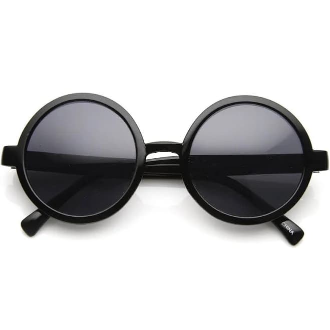 1970's Retro Round Circle Sunglasses