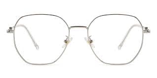 Zarina - Oval Silver Glasses for Women - Lensmart